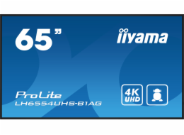 iiyama ProLite/LH6554UHS-B1AG/64,5"/IPS/4K UHD/60Hz/8ms/Black/3R