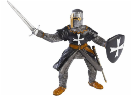 Figurka Papo Black Crusader Knight s mečem