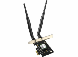 Tenda E33 Wireless AX PCI Express Adapter AX5400, WiFi6E, Bluetooth 5.2, WPA3, 2x 5dBi, Win10/11