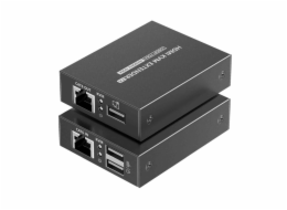 PREMIUMCORD HDMI KVM extender 4K a FULL HD 1080p na 70m s přenosem USB