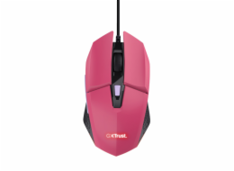 TRUST myš GXT 109P FELOX Gaming Mouse, optická, USB, růžová