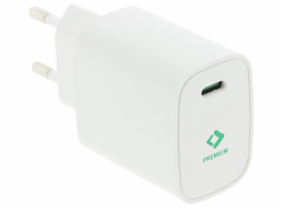 PATONA nabíječka/ USB-C/ vstup /100-240V/ výstup 5V/3.0A, 9V/2.22A, 12V/1.67A/ 20W Power delivery/ bílá