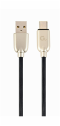 Gembird KAB051359 USB 2.0 AM na Type-C (AM/CM), 2m, černý CABLEXPERT Kabel USB 2.0 AM na Type-C kabel (AM/CM), 2m, pogumovaný, černý, blister, PREMIUM QUALITY