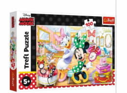 Trefl Puzzle 100 Minnie w salonie kosmetycznym