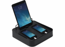 Dokovací stanice Sanctuary4 s USB nabíječkou pro 4 zařízení, černá
