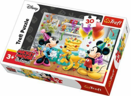 Puzzle Trefl 30 dílků. Narozeninový dort Mickey Mouse (18211)