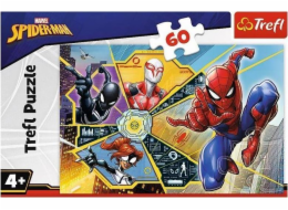 Trefl Puzzle 60el W sieci Spiderman 17372 Trefl