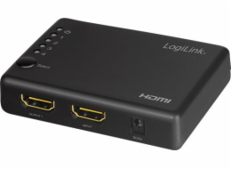 LogiLink LogiLink HDMI-Splitter 1x4-Port, 4K/30Hz, schlank, schw. HD0036