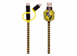 USB kabel s palcem nahoru! USB-A – USB-C + microUSB + Lightning 1 m černý (1002655)