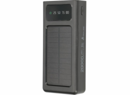 Extralink Powerbank EPB-092 20000mAh Černá Solar Power bank, USB-C
