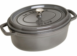 STAUB Oval cast iron pot 3.2l graphite