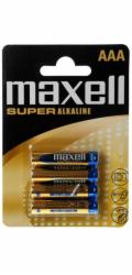 MAXELL Super alkalické baterie LR03 4BP AAA, blistr 4ks