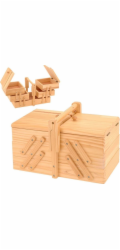 Box na šití rozkládací 60x19x18 cm dřevo