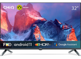 CHiQ L32M8T TV 32", FHD, smart, Android 11, dbx-tv, Dolby Audio, Frameless, stříbrná