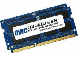 Paměť notebooku OWC SODIMM, DDR3, 8 GB, 1333 MHz, CL9 (OWC1333DDR3S08S)
