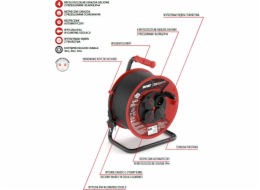 Acar Acar M01904 prodlužovací kabel navijáku 50m černý