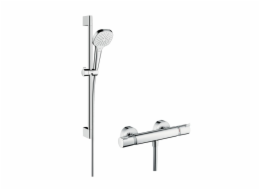 Hansgrohe Croma Select E Sprchová sada s bílou termostatickou baterií (27081400)