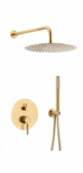KFA MOZA podomítková sprchová sada s 3-funkční baterií, kartáčované zlato PVD (5039-501-31)