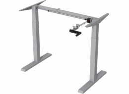Manuální nařízení o výšce ergo na regulaci stolu, max. 70 kg, max. 130 cm - bez stojícího vrcholu pro sezení, šedá, er -402 g