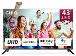 CHiQ U43G7LX TV 43", UHD, smart, Android, Dolby Vision, Frameless