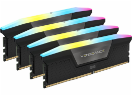 Corsair Corsair Vengeance RGB, DDR5-6400, XMP 3.0, CL32-64 GB Quad-Kit, Schwarz