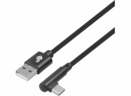 TB Touch USB-USB-C úhlový 1,5 černý kabel