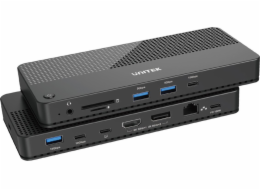 Unitek 12v1 stanice/replikátor, HDMI 8K, USB 4, 100W (D1079A)
