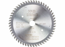 Pilový kotouč Dewalt pro ponorné pily 165x20mm, 54 zubů MTCG, velmi přesný, čistý řez (DT1087-QZ)
