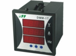 F&F metoda 1-fázové síťové parametry 12-400V AC 1-9000/5A 10-100Hz Digitální tablet 96x96mm DMM-1T