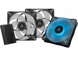 Arctic P14 PWM PST RGB 0dB ventilátor 3-pack + Hub (ACFAN00256A)