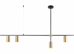 Závěsné svítidlo Italux Černé moderní stropní svítidlo Italux Belmonte PND-9152-4