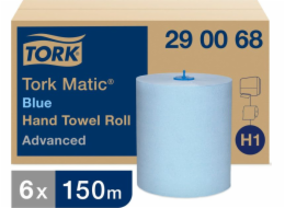 Tork Tork Matic - ručník v roli, modrá, celulóza + odpadní papír - 150 m