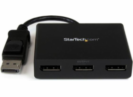 StarTech.com 3-Port Multi Monitor Adapter, DisplayPort 1.2 MST Hub, Dual 4K 30Hz & 1x 1080p, Video Splitter for Extended Desktop Mode on Windows PCs Only, DP to 3x DP Monitors MST Hub - Multi Stream T