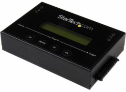 StarTech.com 1:1 Hard Drive Duplicator and Eraser for 2.5" & 3.5" SATA HDD SSD - LCD & RS-232  - 14GBpm Duplication Speed - Cloner & Wiper (SATDUP11) - Duplikátor pevného disku - 2 zásuvky (SATA-600) 