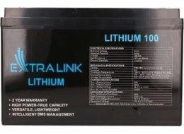 LifePo 4 Battery 100Ah 12,8V BMS ex.30455