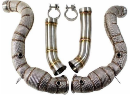 TURBOWORKS DOWNUPIPE Mercedes Benz C63 W205 AMG Heat Shield