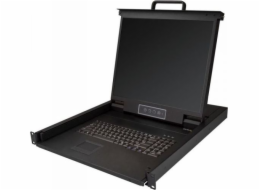 Start StartEch 1U Single Port KVM Console for/Server Rack - VGA KVM - 19in in
