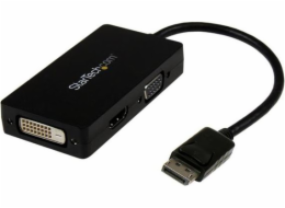 Adaptér AV StartEch DisplayPort - HDMI - D -SUB (VGA) - DVI -D BLACK (DP2VGDVHD)