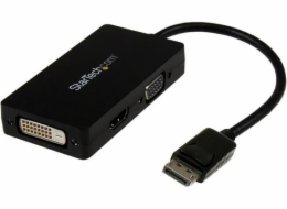 StarTech DisplayPort AV adaptér - HDMI - D-Sub (VGA) - DVI-D černý (DP2VGDVHD)