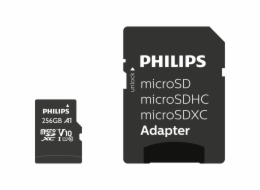 Philips MicroSDXC Card     256GB Class 10 UHS-I U1 incl. Adapter