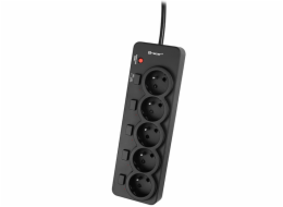 Tracer PowerGuard PRO prodlužovací kabel 5 zásuvek 1,8 m černý (TRALIS46976)