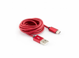 Sbox USB->Type-C M/M 1.5m CTYPE-1.5R strawberry red