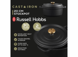 Russell Hobbs RH02523BEU7 Cast iron stockpot 20cm black