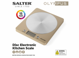 Salter 1036 OLFEU16 Olympic Disc Electronic Digital Kitchen Scales Gold