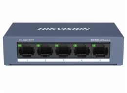 Hikvision DS-3E0105-O HIKVISION switch DS-3E0105-O/ 5x port/ 10/100Mbps RJ45 porty/ 1 Gbps/ napájení 5 VDC (1A)
