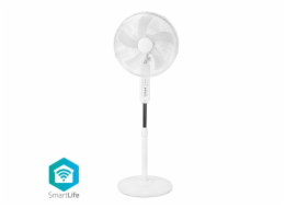 Nedis FNST17CWT40W SmartLife Ventilátor Wi-Fi | 400 mm | Nastavitelná výška | Dálkové ovládání | Android™ / IOS | Bílá