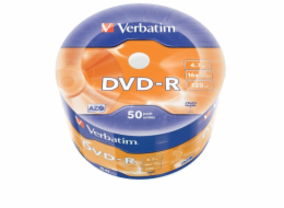 DVD-R 16x 4,7GB 50P SP Matt Silver Wrap 43788