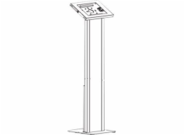 Neomounts  FL15-750WH1 / floor stand with cabinet, lockable tablet casing for Apple iPad, PRO, Air & Samsung Galaxy Tab