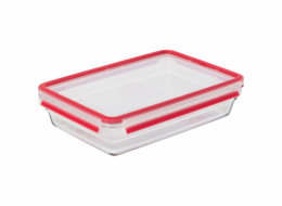Emsa Clip&Close Glass Frischhaltedose 3 L Glas Rot