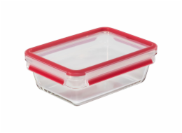 Emsa Clip&Close Glass Vorratsdose 1,3 L Glas Rot